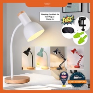 [Nordic Table Lamp] LED 3 Pin Plug Study Lamp Adjustable Dimming Rotatable Desk Reading Light Lampu Meja Belajar 学习阅读台灯
