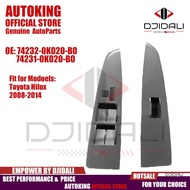 For Toyota Hilux 2008-2014 Front Door Window Switch Bezel Armrest Upper Panel Trim Parts 74232-0K020