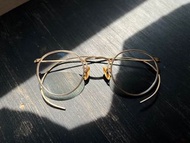 1930's BL 12KGF Ful-vue  美國 40's A/O ■ 12k 鍍金 ■  波士頓框眼鏡 Ⅰ 掛耳 Ⅰ 眼鏡  Cartier 卡地亞 金子眼鏡 DITA