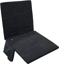 Foldable Heated Seat Cushion Portable Stadium Seat Chair Heated Folding Chair Camping Cover Heater Pad With Back Support 3 Levels Of Heat (Color : Black)