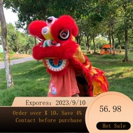 🌈Children's Lion Dance Set Little Lion's Head Lion Dance School Performance Props Children Lion Dance Toy Lion Head Lion