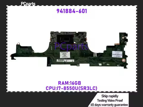 PCparts Refurbished 941884-601 For HP Spectre X360 13-AE Laptop Motherboard DA0X33MBAF1 I7-8550U RAM