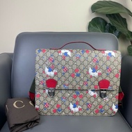 古馳/Gucci 動物圖案 後背包 雙肩包 愛心寬肩帶 兒童背包