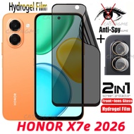 HONOR X7e 2026 Soft Privacy Hydrogel Film Anti-Spy Full Cover Screen Protector Anti Peek Privacy Fil