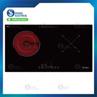 Elba 2 Cooking Zones Built In Ceramic & Induction Cooker EICHQ7052STBK
