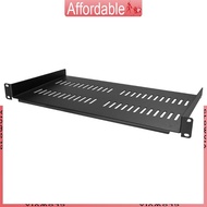 GLO 1U Server Rack Shelf Universal Vented Tray for 19 Equipment Rack Cabinet