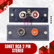 2 Pin Stereo RCA Socket – Female Audio Connector