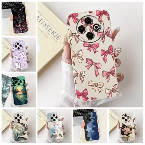 For Tecno Spark 30C 4G Case Silicone Cute Fashion Butterfly Flowers Love Painted Cover For Spark 30C