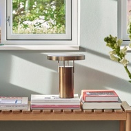 【Hübsch】－961502 銅棕色簡約露營風充電式檯燈 夜燈 桌燈