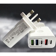 120W (DC5V-2.4A) charger 5 port GaN Charger Quick Power Adapter Phone Charger QC3.0 PD kepala charge