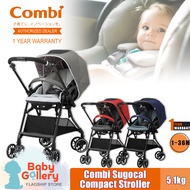 Combi Sugocal Compact Stroller Red / Grey / Navy Blue