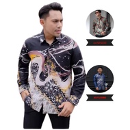 KEMEJA Men's Long Sleeve Batik Shirt For Special Occasions