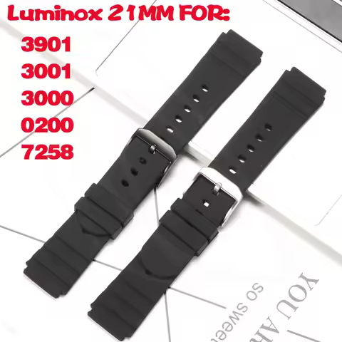 21mm Silicone Band Suitable For Luminox 7050 3001 0200 3901 Men's Sports Waterproof Watch Strap Wris