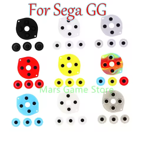 50Sets For Sega GG Colorful Silicone Conductive Rubber Button Pads For SEGA GameGear GG Game Control