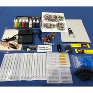 Kit of 1 tattoo machine + 7 tattoo ink colors for students