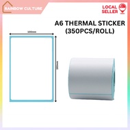 (350pcs/roll) 100x150mm Thermal Label Sticker/A6 AWB Thermal Label Roll for Shipping Printer/Rainbow