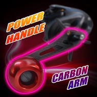 Carbon Handle Baitcasting Refit Power Handle BC Reel Rocker Saltwater Handle