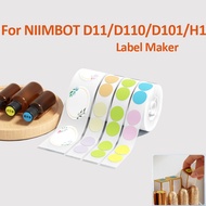 Niimbot D11/D110/D101/H1S Round Thermal Label Name Sticker White color Label Paper Sticker