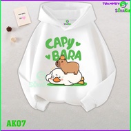 Capybara Jacket winter Hoodie for girls and boys, hooded sweatshirt.AK07.-HY