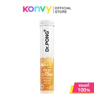 Dr.PONG FIZZY IMMU C1000 20 Tabs ดอกเตอร์พงศ์ ผลิตภัณฑ์เสริมอาหารชนิดเม็ดฟู่ รสส้ม ( สินค้าหมดอายุ :