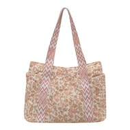 Commuter Floral 2025 Large Capacity Tote Bag Cloth Bag New Style Lightweight Simple Class Bag Should