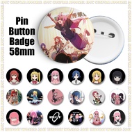 58mm Button Badge Bocchi The Rock Anime Designs (A633-A659)