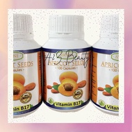 2 BOTOL - KAPSUL BIJI APRIKOT / Apricot Seed Capsule ( 200 Kapsul )