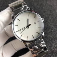 2026 Fashion Sports Men's Casual Belt Watch Fashion Large Dial Calendar Sports Men's Quartz Watch e4