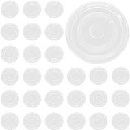 GORGECRAFT 80Pcs Glass Table Top Anti Slip Pads Round Clear Non Adhesive Table Top Bumpers to Prevent Sliding Movement Transparent Suction Pad for Drawer Cabinet Doors Mirrors 18x2mm