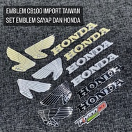 TAIWAN CB100 TANK EMBLEM CB TANK EMBLEM CB100 TANK LOGO HONDA TANK EMBLEM WINGS HONDA EMBLEM CB TANK