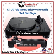 Audio Technica AT-LP7 Fully Manual Belt Drive Turntable Black Disc Player (ATLP7 AT LP7 )