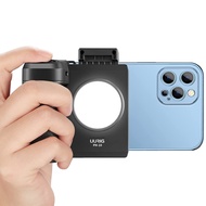 UURIG Phone Camera Grip CapGrip พร้อมที่จับโทรศัพท์เซลฟี่แบบมีไฟในตัว บลูทูธ Phone Selfie Shutter Gr