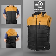 DENZEL - Rompi Pria kuning Hitam DZ 034 - Jaket Rompi Pria - Jaket Motor Rompi - Jaket Rompi Laki la