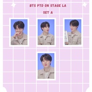 BTS PTD ON LA STAGE GLOSSY PHOTOCARD UNOFFICIAL 2022 4PCS IN SET +