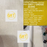 KATUN (per 25 cm) grey grape jeans jean canvas twill fabric 11.5 oz BBSF cotton non stretch width 14
