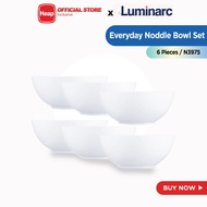 Luminarc 6Pcs Everyday Noodle Bowl Set - (18CM) [Model: N3601 / N3975X6] - Diningware