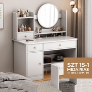 FURNITURE HS88 Meja Rias SZT-15-1 Anak Perempuan Kayu dengan Cermin Rias Meja Rias Rumah Kamar Tidur