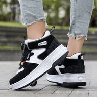Fast shippng Youth detachable two-wheeled Heelys adults Roller skates kids roller shoes non luminous