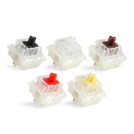 【Worth-Buy】 Gateron Silent Switch Black Red Clear 5pin Transparent S For Mechaniacl Keyboard Compatible With Mx Switch