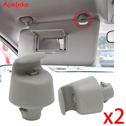 Apktnka 2x Sun Visor Hook Clips Hanger Holder Buckle Bracket Retainer For Nissan X-Trail T32 Teana L