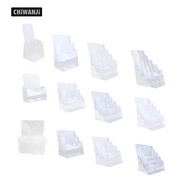 [CHiWANji] Acrylic Brochure Holder, Booklet Holder, Flyer Holder, Transparent Holder for Magazines, 