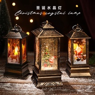Christmas Horse Lantern Crystal Ball Automatic Snow Music Box Christmas Gift