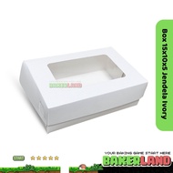 Box 15x10x5 Ivory / Box Brownies Box 15x10x5 / Brownies Box Packaging 15x10x5 / Box Brownies Window 