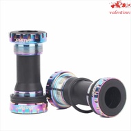 VALENTINE1 Bike Bottom Bracket, Threaded Aluminum Alloy Bicycle Bottom Bracket, 24mm Bottom Bracket 