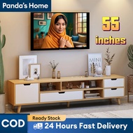 Panda【𝟐-𝐝𝐚𝐲 𝐝𝐞𝐥𝐢𝐯𝐞𝐫𝐲】Wooden TV Cabinet/TV Media Storage Cabinet /Rak TV/Almari TV 3FT/4FT/5FT