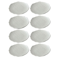 8pcs Wavy Salad Plate (5.51 Inches) - Reusable Plastic Material Suitable for Cold Dishes Cooked Food