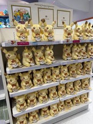 日本 pokemon 現貨！限定金閃 比卡超 30 週年紀念毛絨玩具