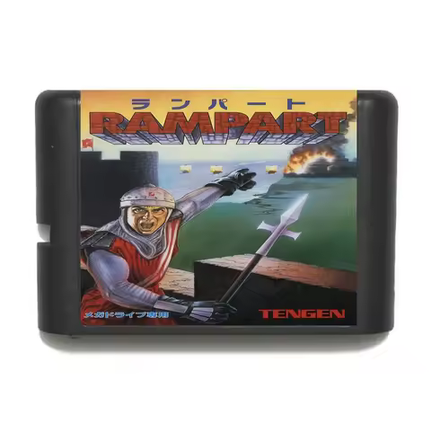 Rampart 16 bit MD Game Card For Sega Mega Drive For Genesis