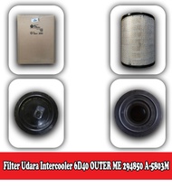 Filter Udara Intercooler 6D40 OUTER ME 294850 A-5803M Sakura 12712