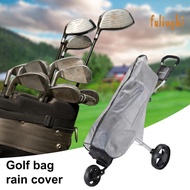 (fulingbi)Folding Golf Bag Rain Cover Waterproof &amp; Dust-proof PVC Transparent Rainproof Cover for Golf Bag Heavy Duty Club Bag Raincoat for Golfer Women Men